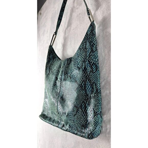 Crossbody Tote Faux Teal Snakeskin by I.N.C International Concepts Medium Size - Picture 6 of 15